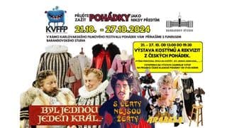 Unikátní VÝSTAVA POHÁDKOVÝCH KOSTÝMŮ a REKVIZIT Z ČESKÝCH POHÁDEK  od 21.10. - 27.10.2024 od 13:00 - 19:00